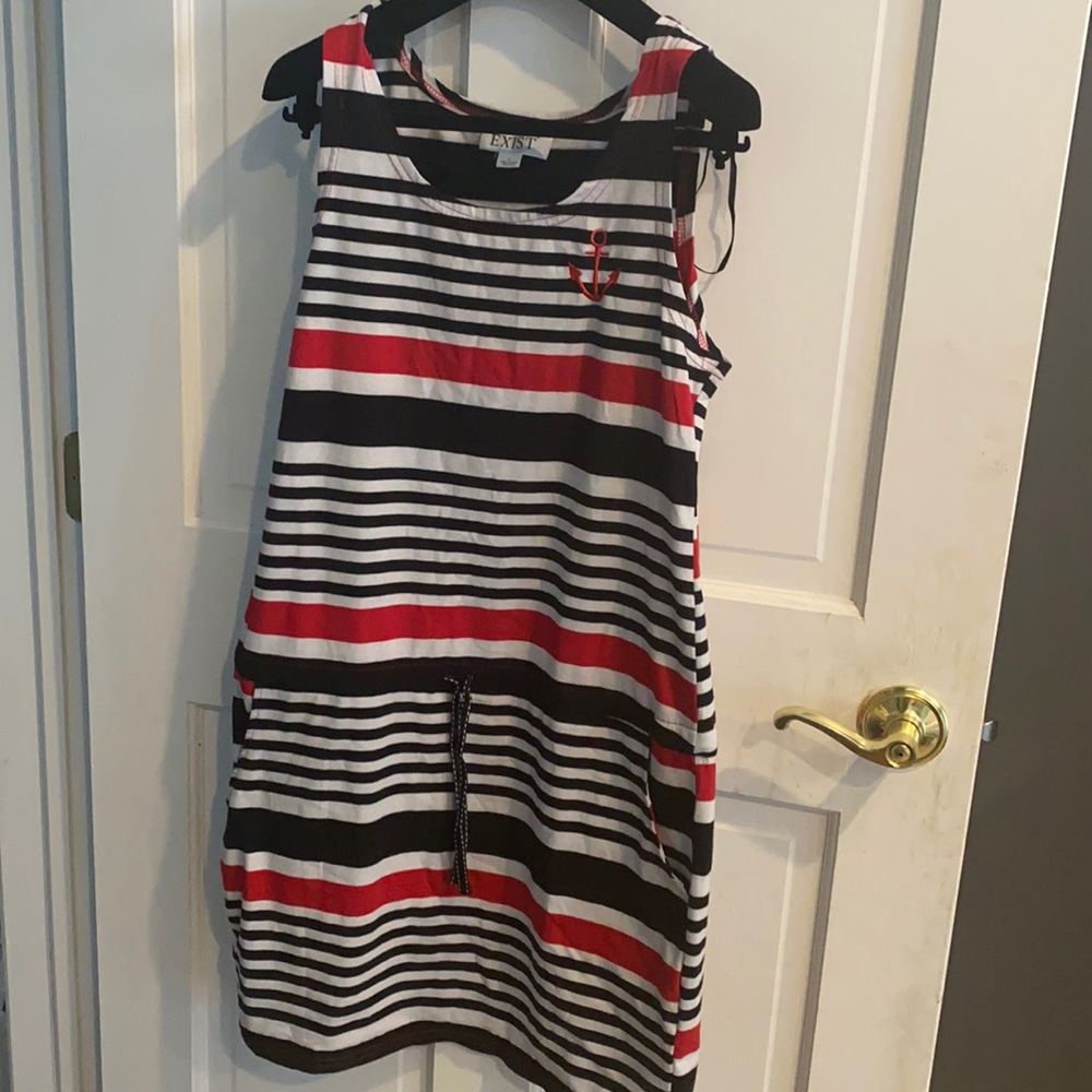 Summer mini cover up dress with pockets